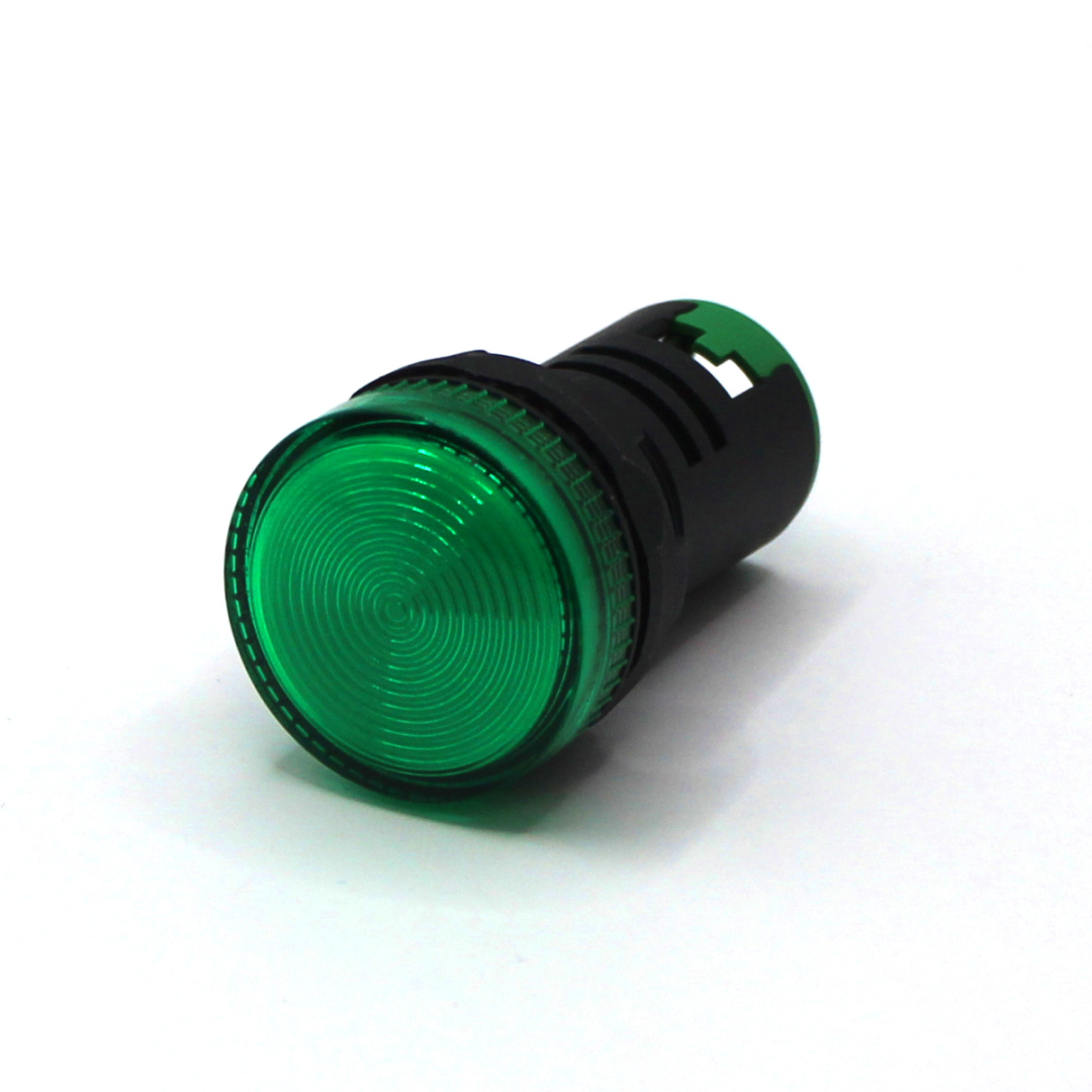 картинка PL22C-220-G Лампа сигнальная, тип С, зелёная, 220V, LED AC/DC от магазина Одежда+