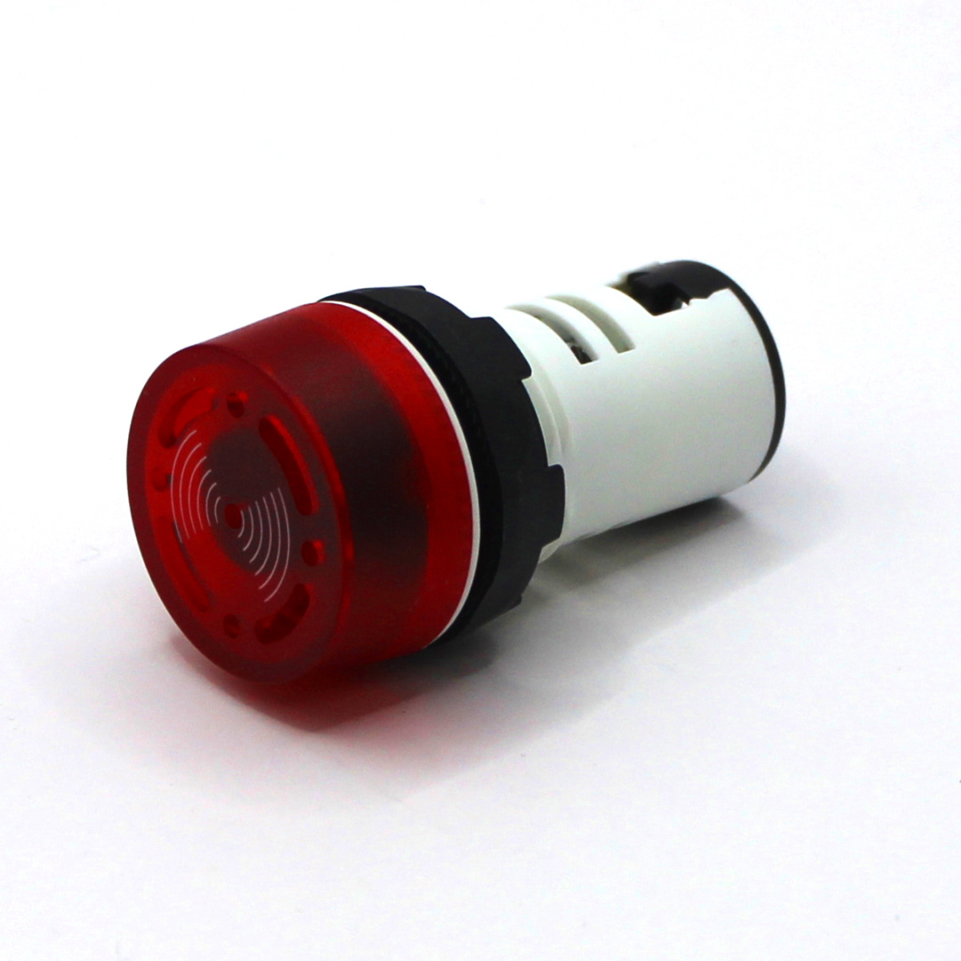 картинка PB-Z024-SL Свето-звуковой сигнальный модуль, красный, индикация и звук - прерывистый, 24V AC/DC от магазина Одежда+