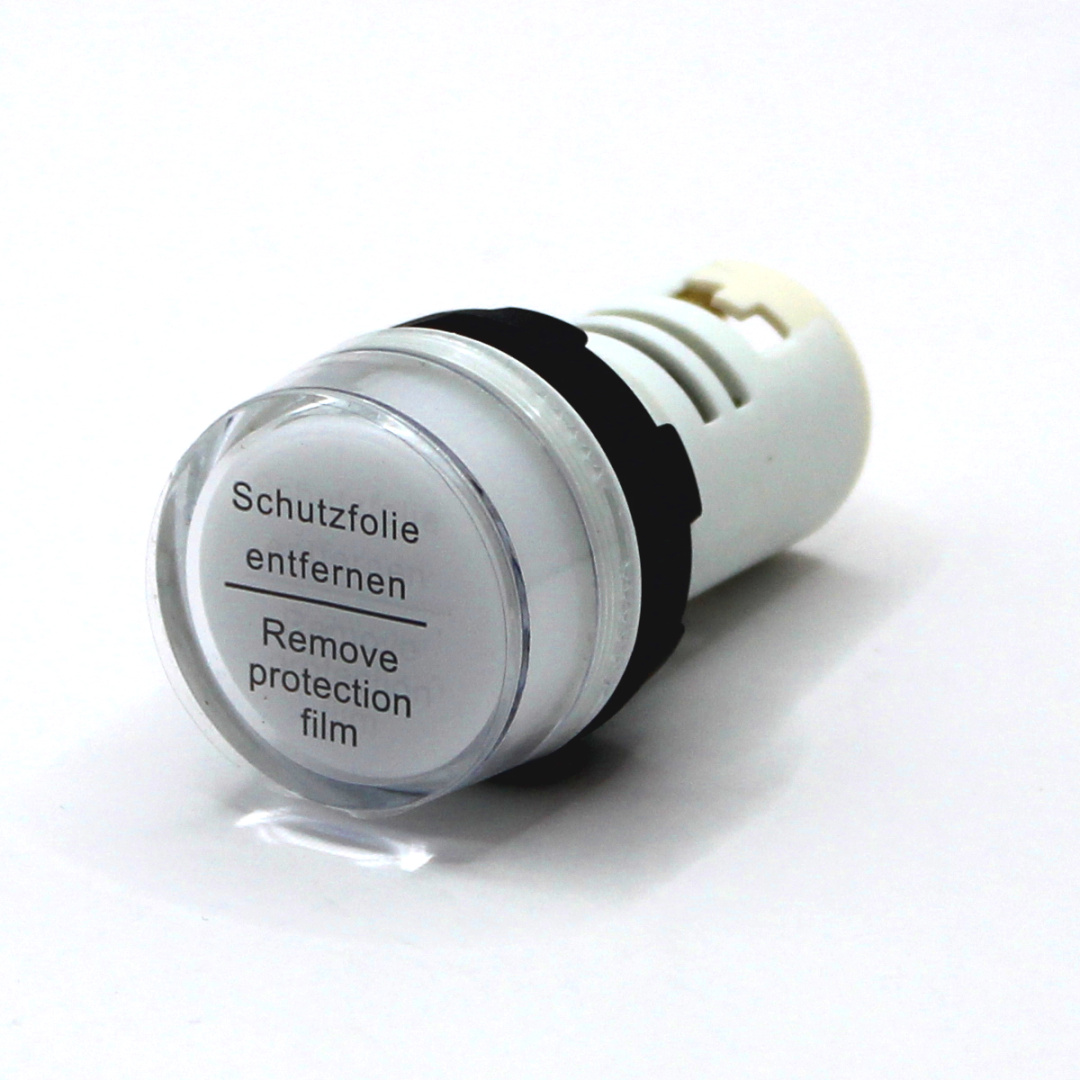 картинка PL22B-012-W Лампа сигнальная, тип B, белая, 12V, LED AC/DC от магазина Одежда+
