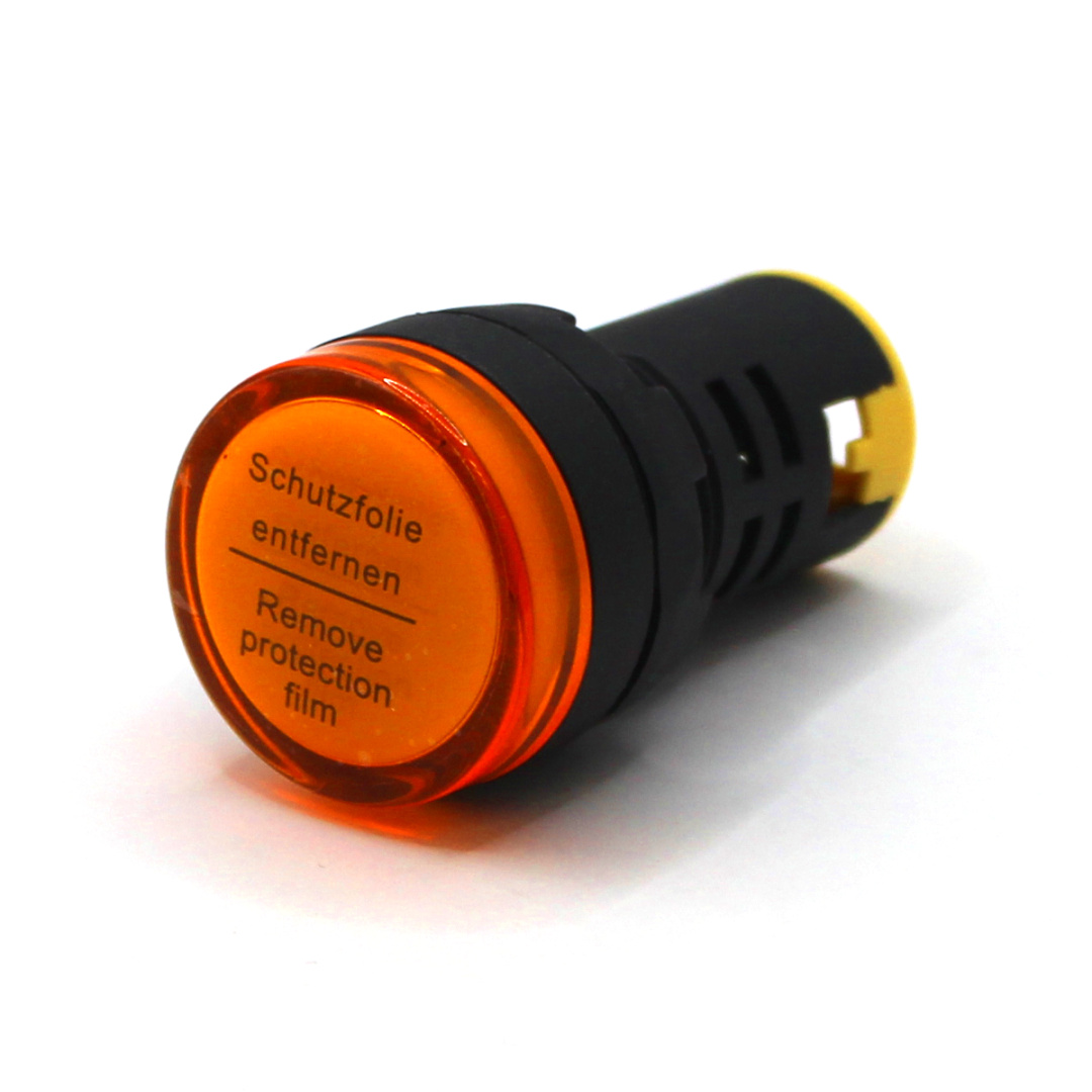 картинка PL22D-220-Y Лампа сигнальная, тип D, жёлтая, 220V, LED AC/DC от магазина Одежда+