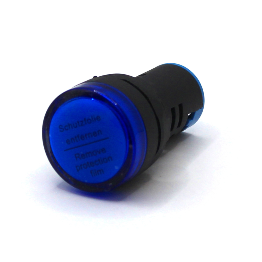 картинка PL22D-220-B Лампа сигнальная, тип D, синяя, 220V, LED AC/DC от магазина Одежда+