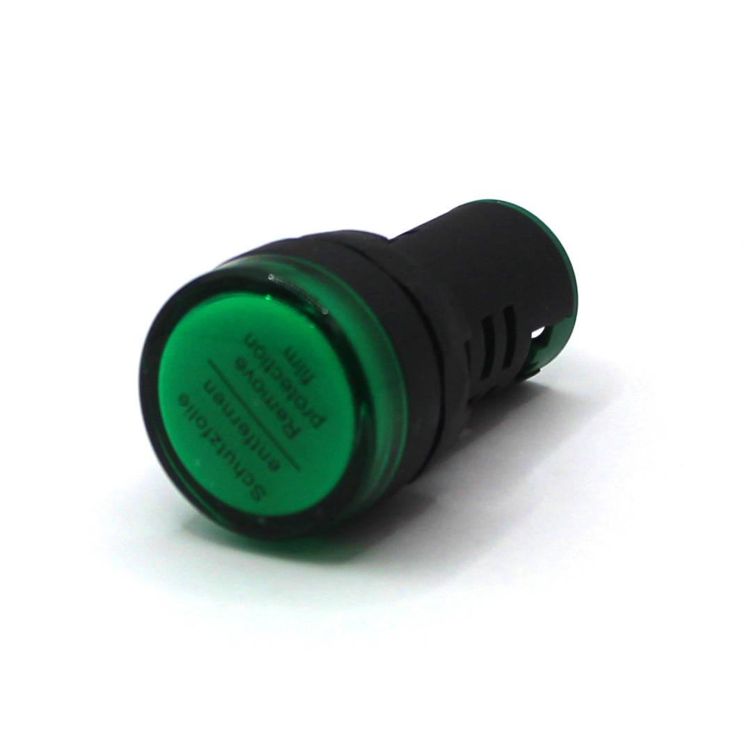 картинка PL22D-024-G Лампа сигнальная, тип D, зелёная, 24V, LED AC/DC от магазина Одежда+