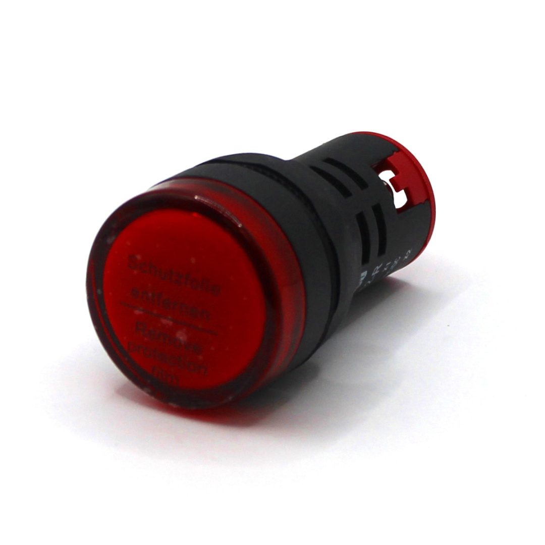 картинка PL22D-024-R Лампа сигнальная, тип D, красная, 24V, LED AC/DC от магазина Одежда+