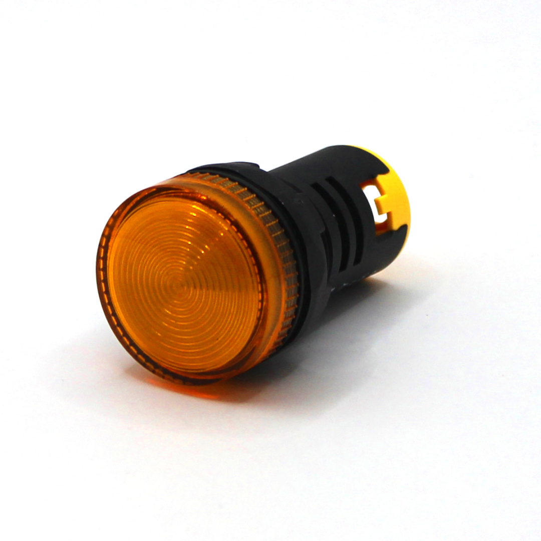 картинка PL22C-024-Y Лампа сигнальная, тип С, жёлтая, 24V, LED AC/DC от магазина Одежда+